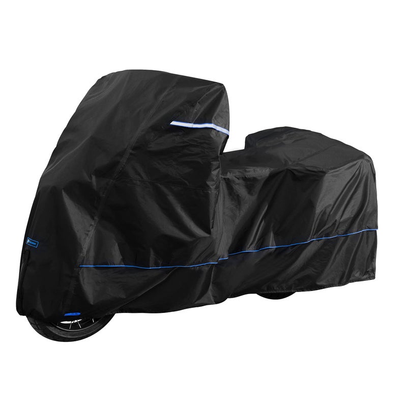FENRIR 420D 90""INCH Motorcycle Cover Waterproof Outdoor Storage for Adventure R1250GS R1300GS KLR650 Versys Africa twin Transalp750 NC750X CB500X NT1100 Super Tenere Tracer9 FJR1300 Multistrada Vstrom - Image 1